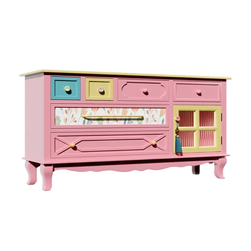 

Комод из массива дерева для гостиной, современный шкаф для прихожей, шкаф для хранения вещей в спальне