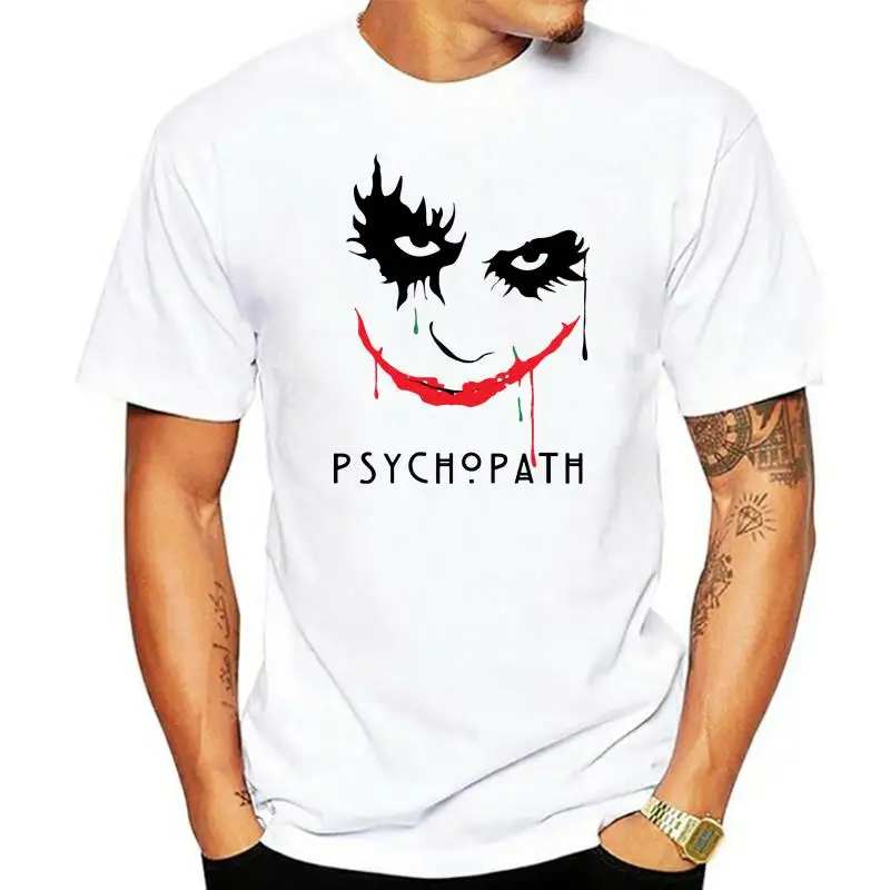 The Joker Heath Ledger The Dark Knight Psychopath Black Unisex T Shirt Humorous Tee Shirt