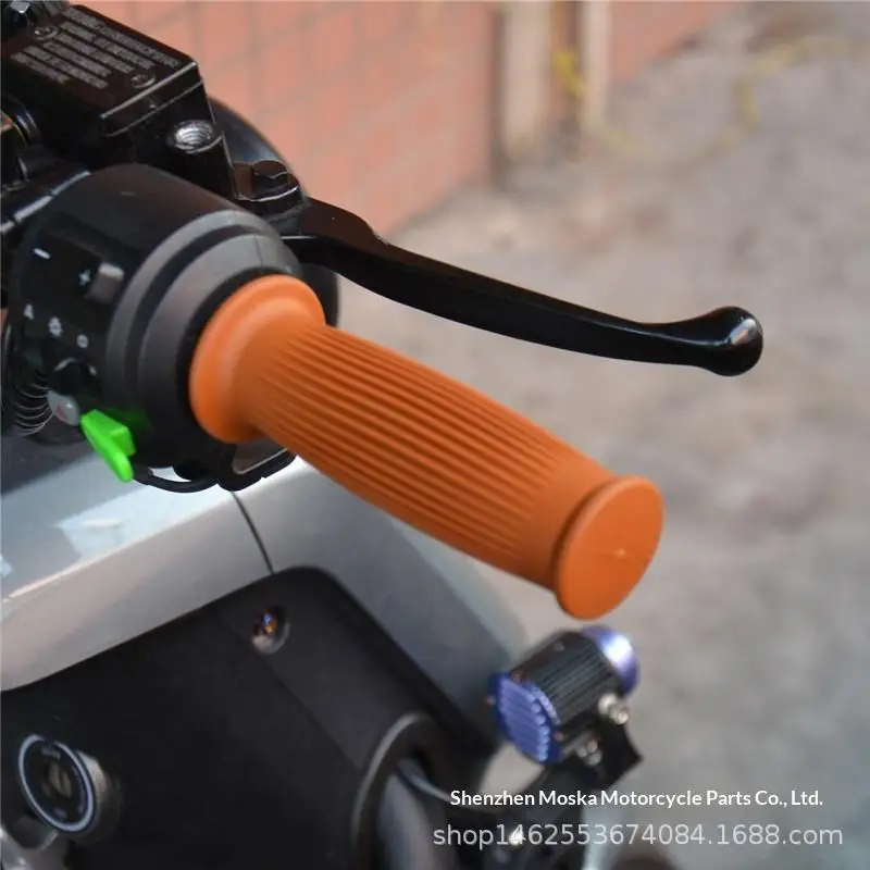 22MM Klassische Universelle Motorrad-Lenkergriffe Verschleißfester Gummi für Cafe Racer Motorrad-Zubehör – Detail 12