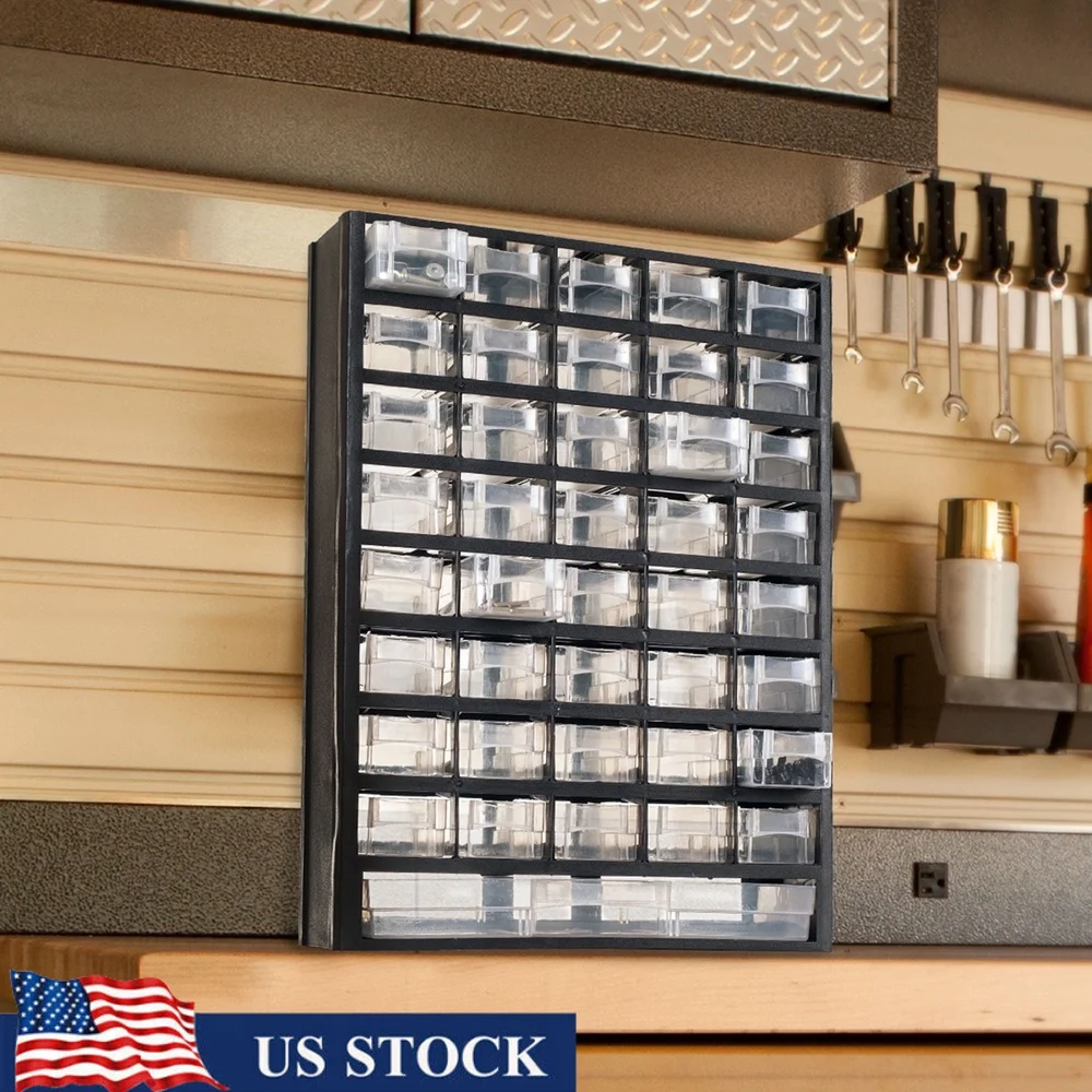 41-компонентный пластиковый органайзер для хранения с ящиками, инструменты, ремесла, офисные принадлежности, рыболовные снасти, ювелирные изделия, бусины, товары для рукоделия