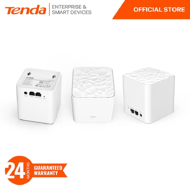 Tenda NOVA MW3 AC1200 Dual Band Whole Home Mesh WiFi System, 300m², 60 Users/Devices