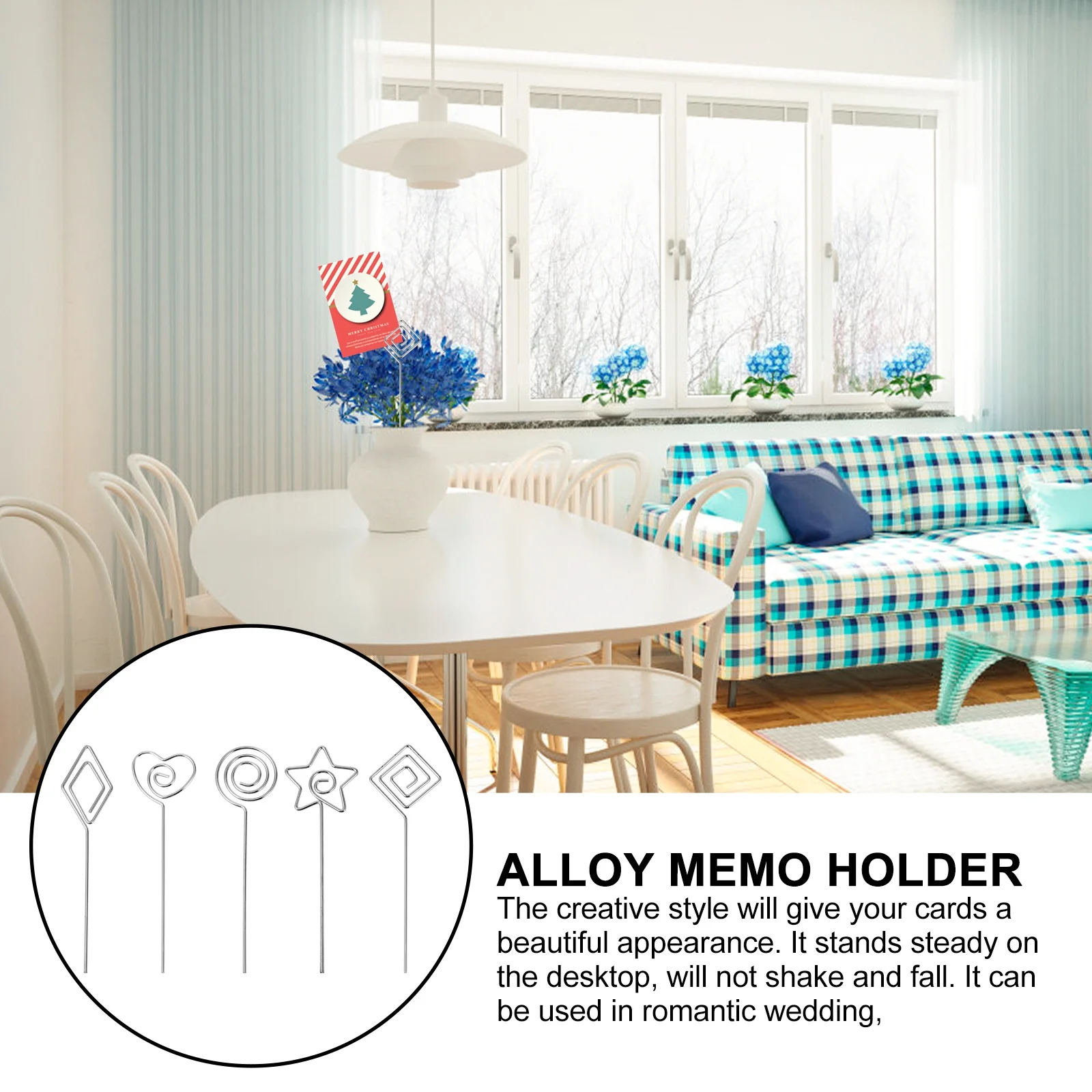 

10Pcs Multipurpose Photo Clip Set for Desktop Decoration Romantic Events Menu Memo Note Clamp with Lovely Shaped Design