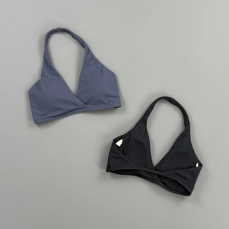 HISTELLO Origin Neckholder-BH Damen Rückenfreier Sport-BH Weich Elastisch Atmungsaktiv Fitness-Top Pilates Gym Running Yoga Unterwäsche – Detail 5