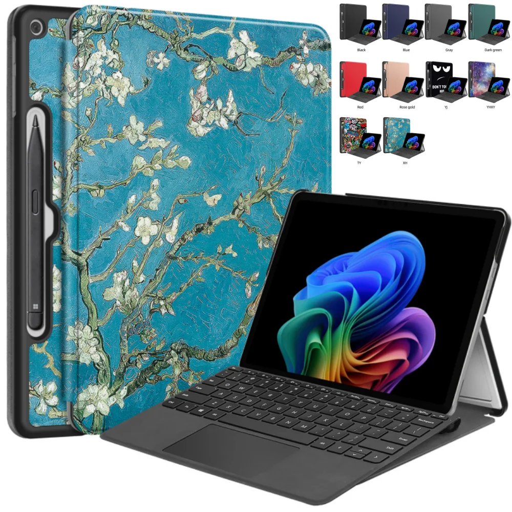 Case for Microsoft Surface Pro 12 12 inch 2025 Tablet Shockproof Support Stand PU Leather Cover for Surface Pro 12 12