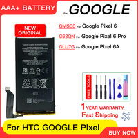 100% genuine Brand New GMSB3 G63QN GLU7G Replacement Battery For Google Pixel 6 6 pro 6A Rechargeabel Batteries Batteria+Tools