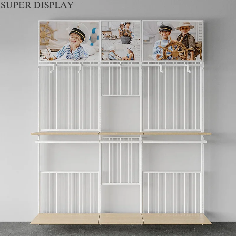 

Customize.Durable Foldable Wall-Mounted Storage Organizer Rack Grocery Toys Display Gondola Children's Shower Shelf Stor