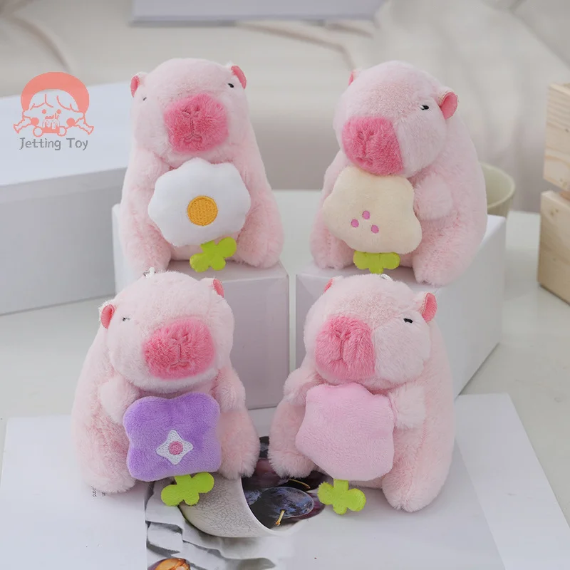 

Cute Capibara Plush Toy Cartoon Guinea Pig Pendant Stuffed Doll Keychain Plush Toy Doll Backpack Bag Key Ring Decor Kid Gift