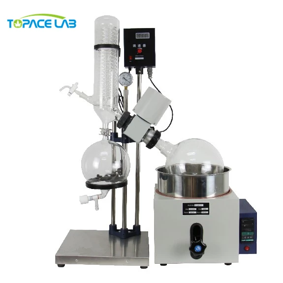 

5L High Vacuum Glass Rotary Evaporator Short Path Distillation Apparatus with Hand Lift