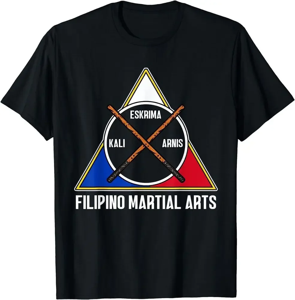 NEW Arnis Kali Eskrima FMA Sparring Escrima Sticks Filipino Flag T-Shirt High Quality 100%Cotton Short Sleeve