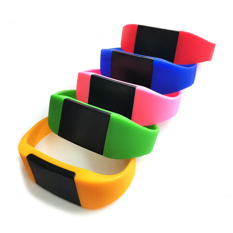 10Ps T5577 EM4305 NFC Armband Token Wiederbeschreibbare Beschreibbare Rewrite 125khz Duplizierer Silikon RFID Armband Access Control Karte