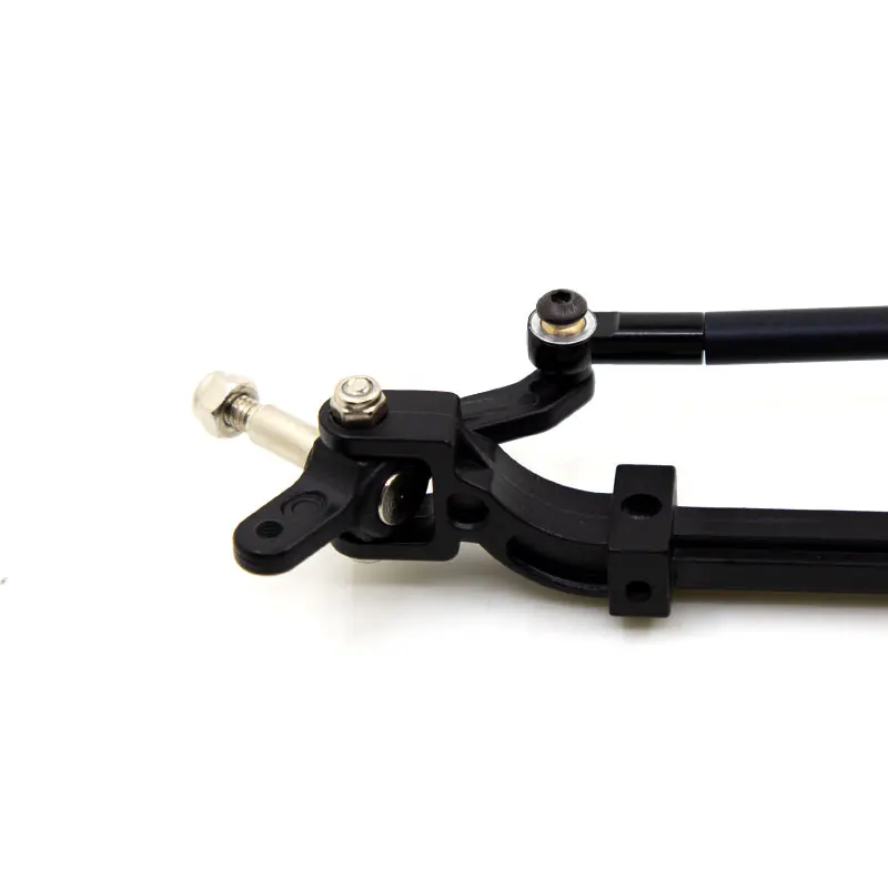 Metal Unpowered Trailer Steering Axle with Tie Rod for 1/14 Scale Tamiya RC Tractor Truck Front Wheel Accessories