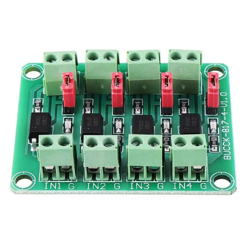 Exquisite-817 Optocoupler 4 Channel Voltage Isolation Board Voltage Control Switching Driver Module Optical Isolation Module