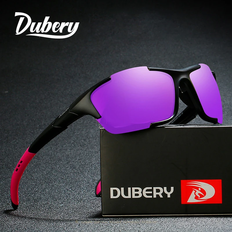 New High Quality Luxury DUBERY Brand Square Sunglasses Sports Driving Polarized Goggles Women's Men's Sun Glasses 9 Colors