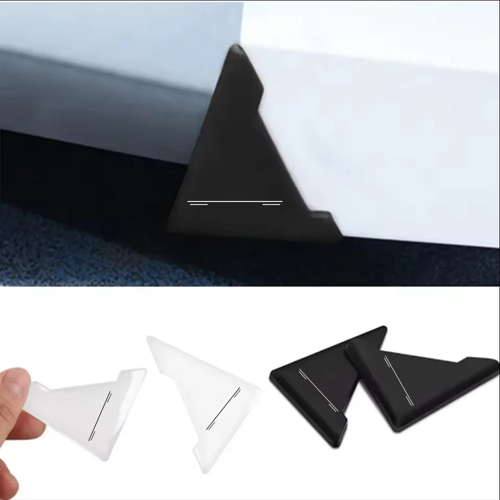 Cartoon Anti-Collision Corner Protector for Car Doors, Three Horizontal Lines, Door Edge Scratch Protection Strip, Door Opening Protection Gadget