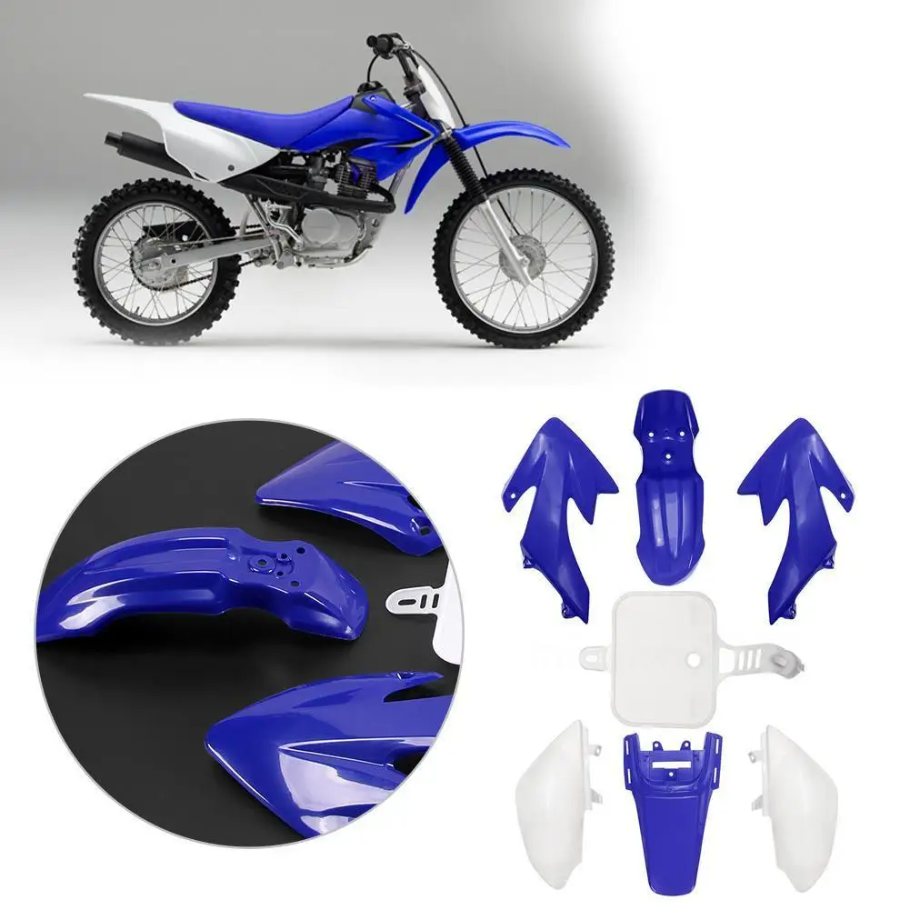 7pcs Full Body Plastic Fender Motorcyc Plastic Fairing Set for CRF 50 Dirt Pit Dirt Bike Plastic Motorcycle Plastic Fairing Set