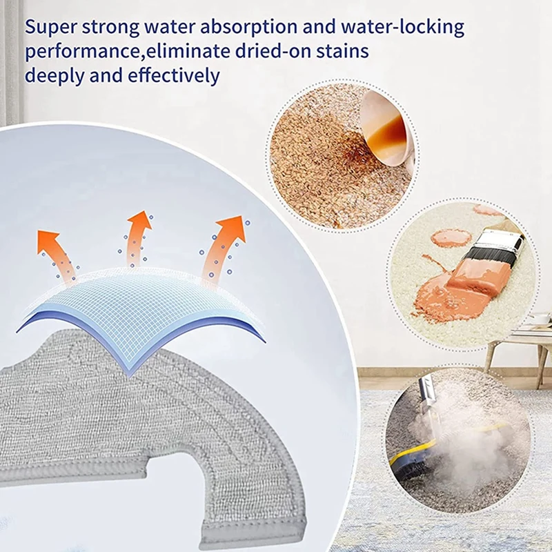 Piezas de repuesto para Robot aspirador Dreame D10S Plus, cepillos laterales principales, filtros Hepa, mopa, paño