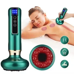 Tricolor Electric Massager GuaSha Anti Cellulite Vacuum Suction Cup Beauty Health Scraping Infrared Heat Slimming Massage Thera