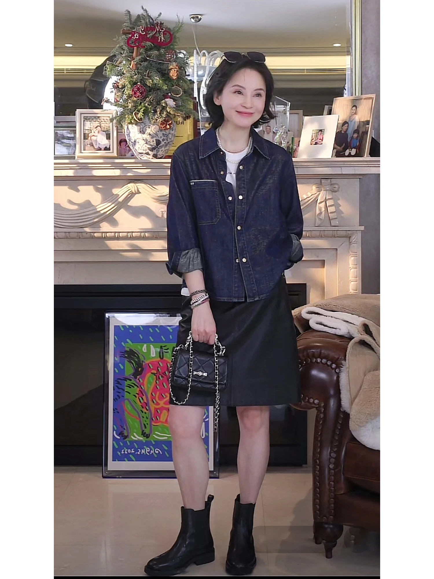 

Современный хлопковый утюг H-образной формы с вышивкой и металлической головкой I Am Capricorn Haavana Women's Faion irt