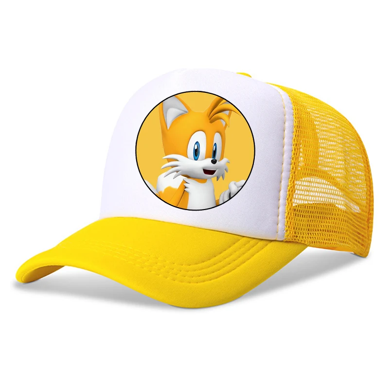 New Sonics Children Baseball Caps Cartoon Anime Printed Baby Hat Boys Casual Sun Hat Adjustable Kids Peaked Cap Birthday Gifts