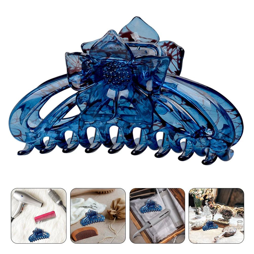 

Resin Claw Clips Decorative Pins for Styling Fashion Flower Barrettes Women ABS Durable Reusable Thin Thick Hair Party