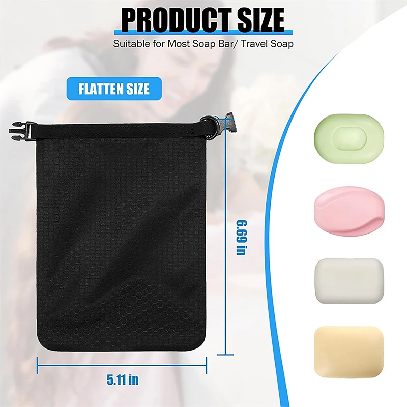 Soap Bar Case Dish Bathroom Sealed Waterproof Tableware Soap Holder Multi-functional Travel Storage Bag For Outdoor Travel