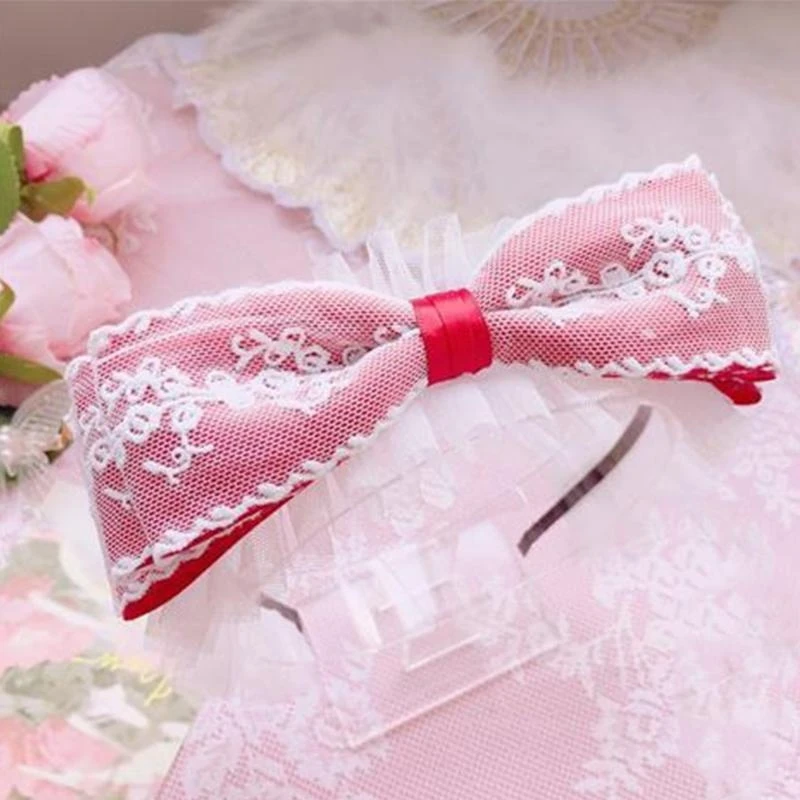 

Sweet Headdress Maid Lace Hair Accessories Cosplay Theme Headbands 15UB