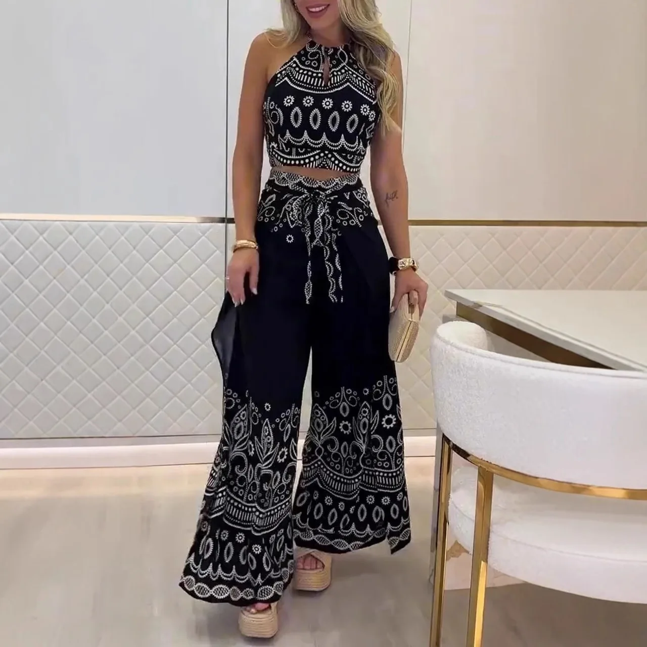 Elegant Halter Slee…