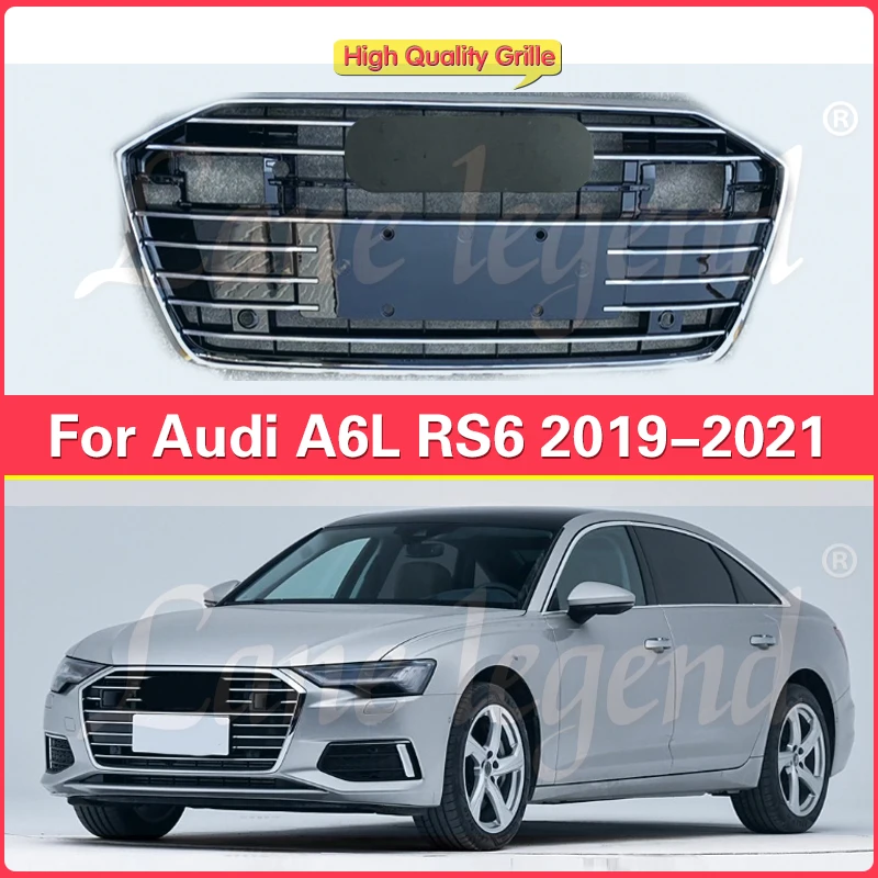 

Car Styling Accessories Tools For With ACC Audi A6 S6 C8 2019 2020 2021 High Quality Car Front Bumper Grille Center Grille