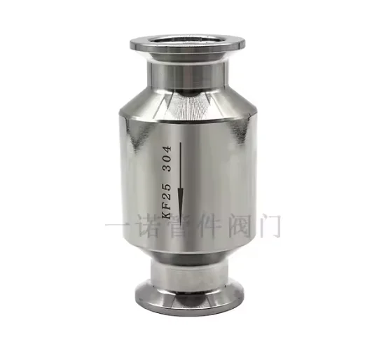 KF16-KF63 الفولاذ المقاوم للصدأ التثبيت السريع المشبك نوع صمام فحص العادم، وصلة صمام التفريغ، وصلة الأنابيب، تركيب المشبك #3