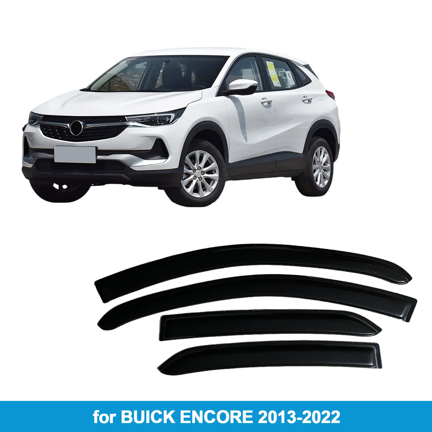 

Для BUICK ENCORE 2013-2022 защита от дождя, боковой дефлектор, защита от атмосферных воздействий, лента для наружного крепления на оконном козырьке