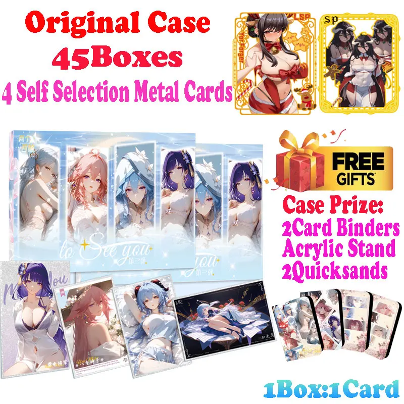 2024Newest To See You Wave 3 Goddess Story Collection Card Genshin Impact Waifu Booster Box Yae Miko Shenhe Hobbies Gift