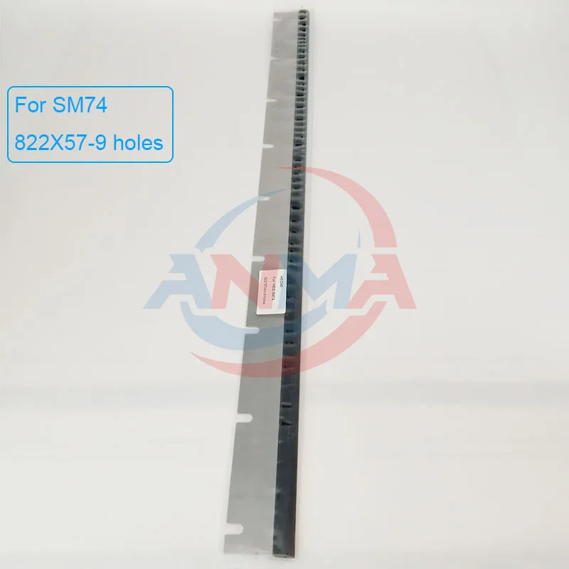 5Pieces SM74 Wash Up Blade 822X57mm With 9 holes For Heidelber SM74 Printing Machine Parts