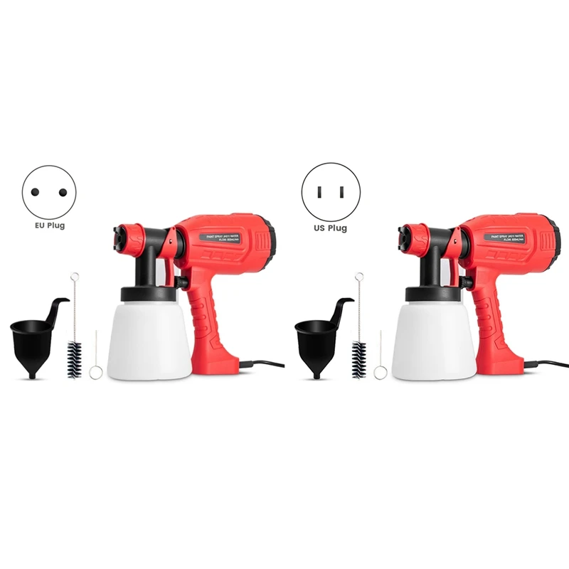 

800ML Red Electric Spray Gun High Power Tool Electric Spray Gun Paint Sprayer For Car Household Electric Spray Gun