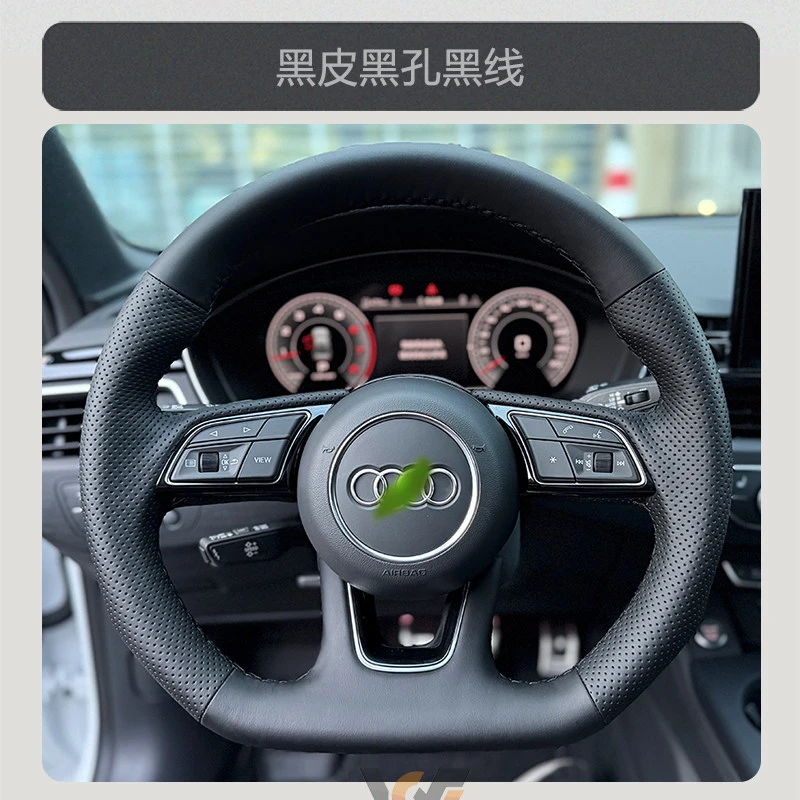 

Чехол на руль из микрофибры для Audi A1 8X A2 A3 Q3 Q5 Q2 A4 A5 A6 Avant, индивидуальный, ручной работы, с ручной строчкой