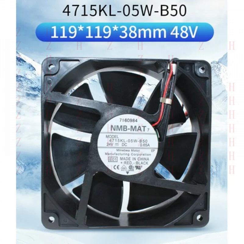 

XXZ для NMB 4715KL-05W-B50 12038 24 В 0,65 А 12 см инверторный охлаждающий вентилятор 2 провода
