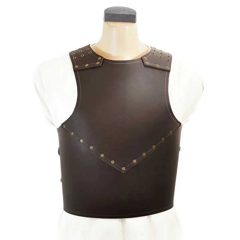 Cosplay Medieval Samurai Halloween Carnival PU Leather Stage Costume Armor Party Props Adjustable