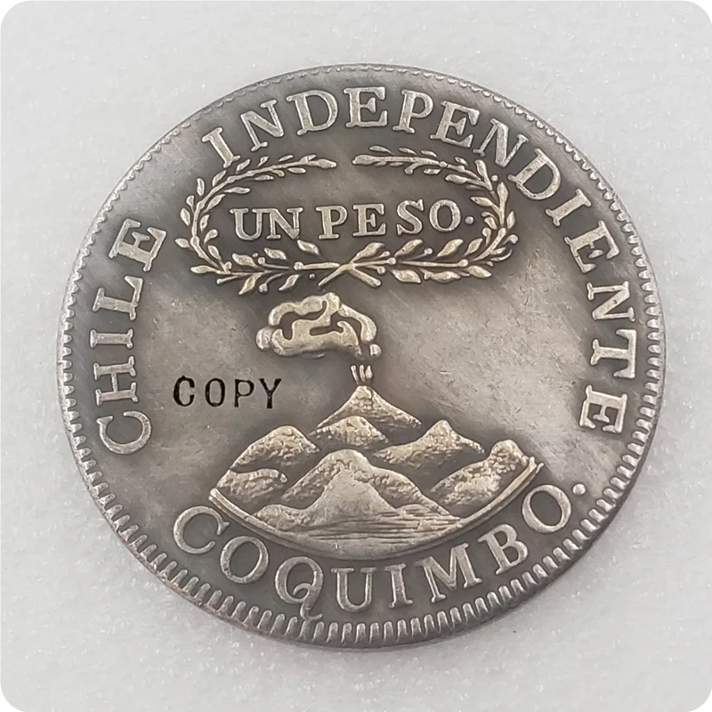 1828 Chile 1 Peso (Coquimbo) Copy Coin