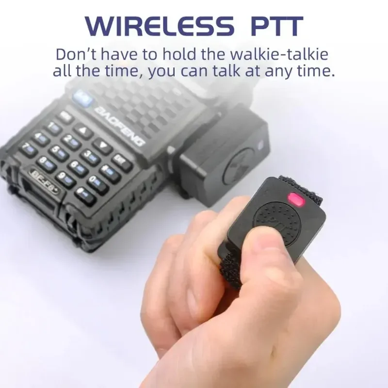 BaoFeng Walkie Talkie Auricolare wireless Bluetooth PTT Auricolare con microfono Porta M/K per UV-82 UV-5R BF-888S Kenwood Moto Ham Station