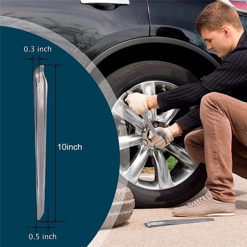 AT77 Tire Spoons Changing Tire Lever Bar Set Tire Repair Tool Kit Rim Lifter Tire Changer for Motorcycle Bike Scooter Bicycle