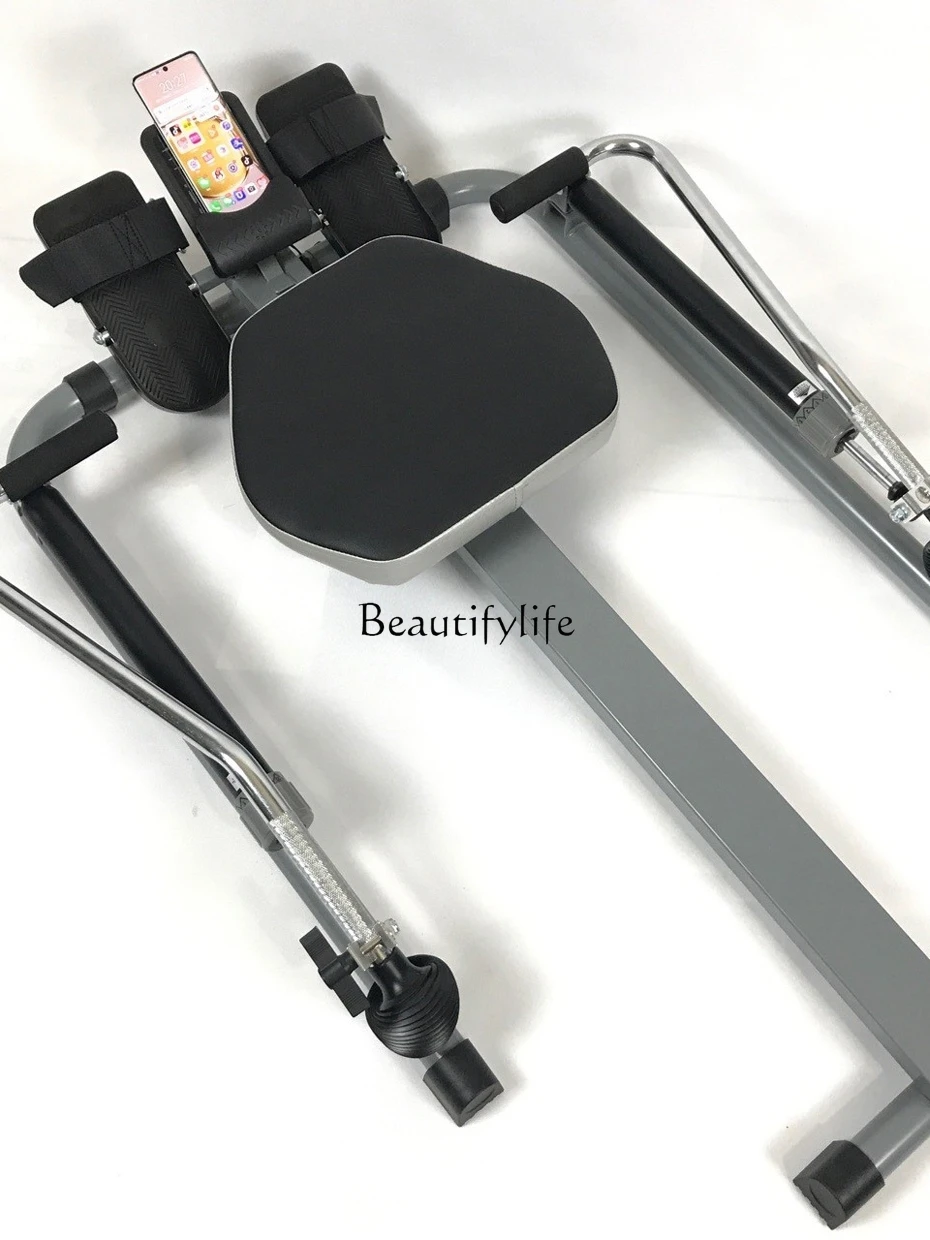 Rowing Machine Home Fitness Training Equipment Hydraulic Foldable Double Paddle Mute Resistance Small Rowboat