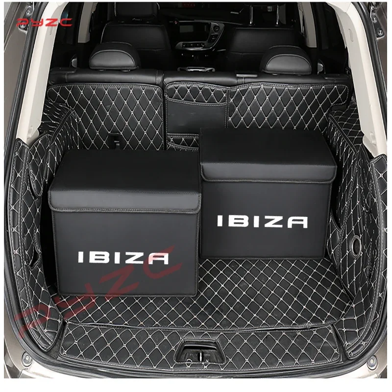 Voor Stoel Ibiza 6f 6l 6j 2011 Mk3 6K 2018 IV Органайзер для багажника автомобиля Портативная коробка для хранения и уборки автомобиля Ящик для хранения мелочей