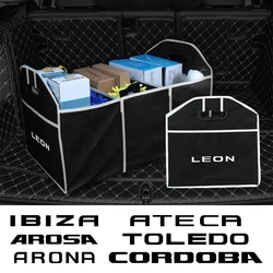 Car Trunk Storage Box Bag Auto Accessories For Seat Leon Ibiza Ateca Arona Cordoba Toledo Altea Alhambra Arosa Exeo Mii Tarraco