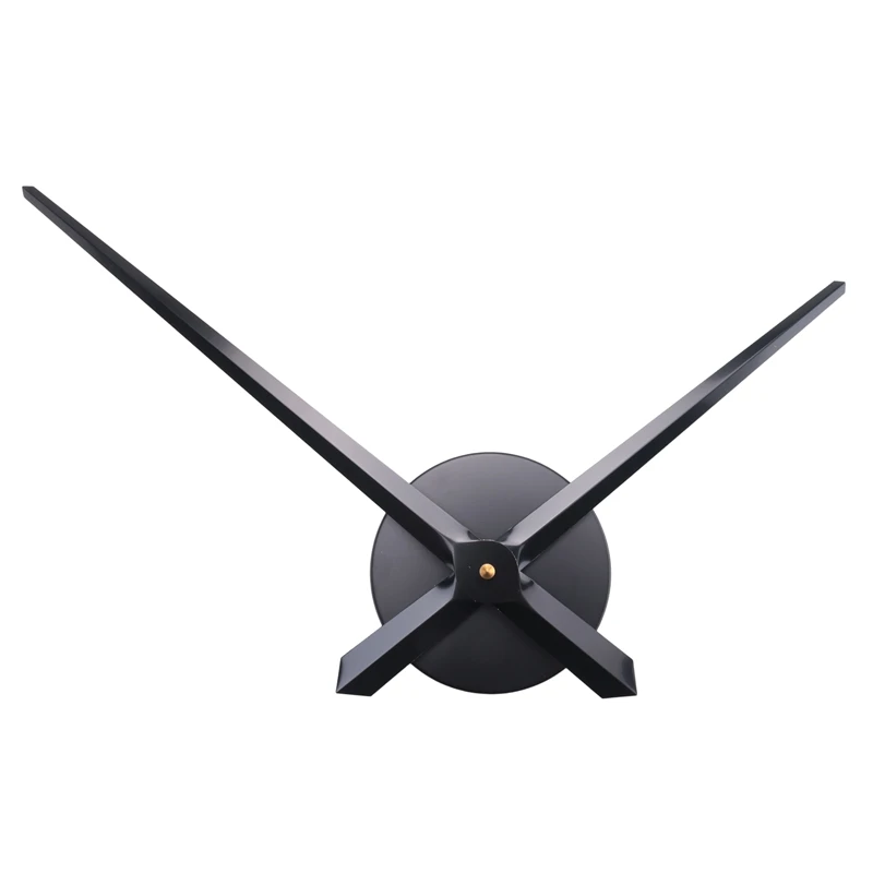 เข็มนาฬิกา 3 มิติ, ชุดกลไกนาฬิกาขนาดใหญ่ DIY, อะไหล่ตกแต่งผนัง, สีดำ-A09G