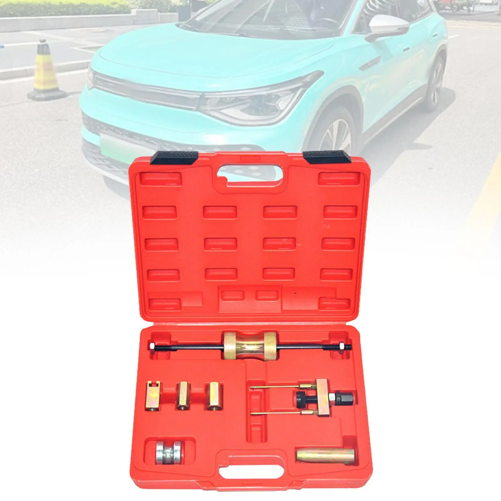 

Diesel Injector Extractor Puller Sturdy Premium with Carrying Case Auto Truck Diesel Injector Extractor Removal Tool for VW Tdi