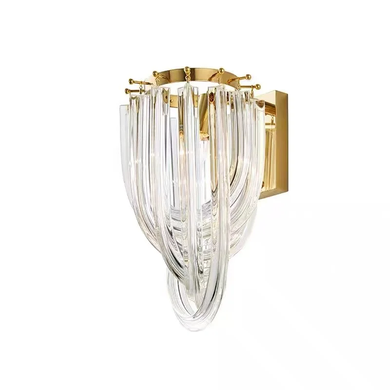 High-end Modern Crystal Wall Lamp Living Room Luxury Light Emitting Diode TV Background Wall Lamp Creative