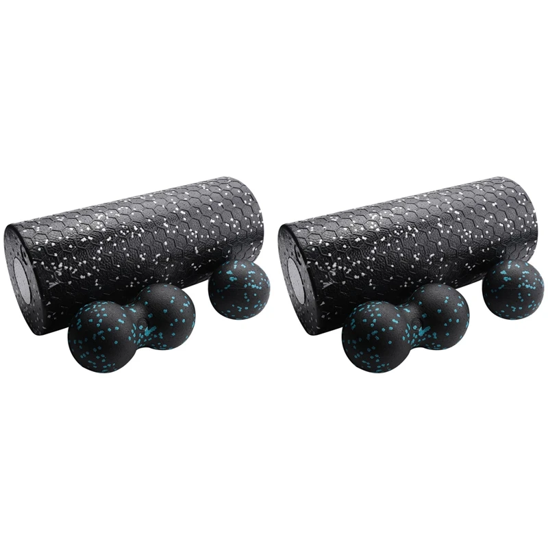 

2X Trigger Point Foam Roller Set High Density Massage Roller Ball for Neck Back Muscles Deep Tissue Massage