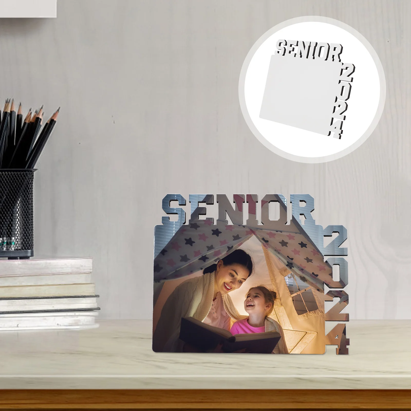 

2024 Senior DIY Sublimation Photo Frame Blank Graduation Picture Holder Party Decoration Heat Transfer Craft Supplies Home Decor