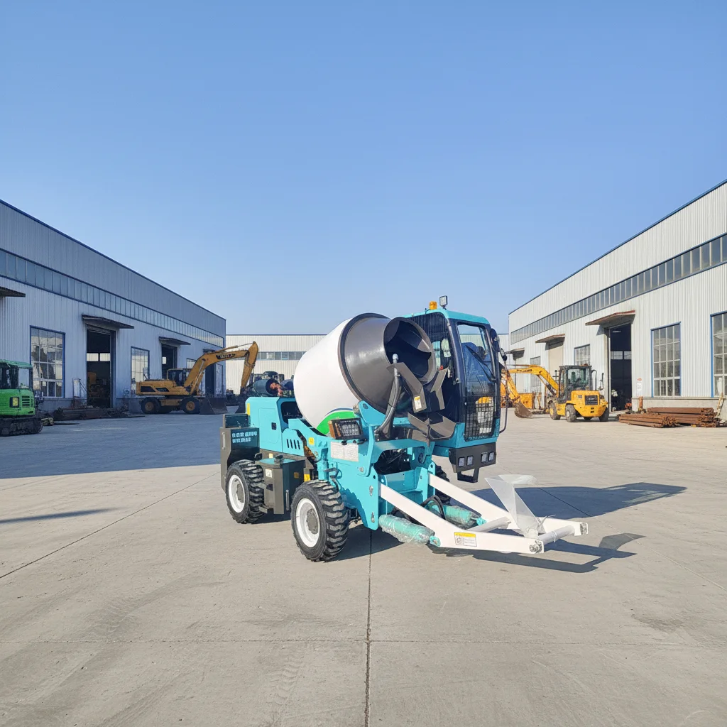 Customized Self Loading Concrete Mixer Truck Easy Operation And Low Maintenance Cost