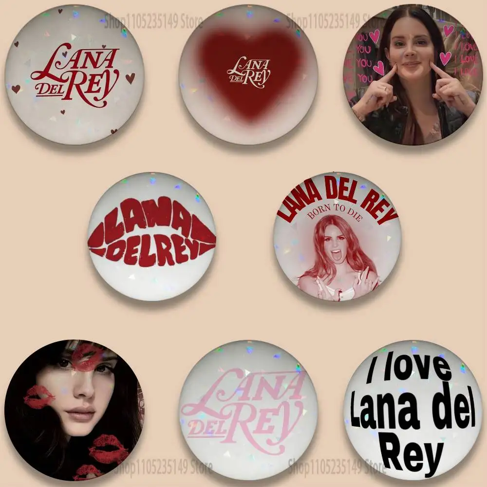 

Singer L-Lana Del Ray Pins 58mm Cute Cartoon Badge Handmade Brooches for Backpack Accessories Jewelry Gifts