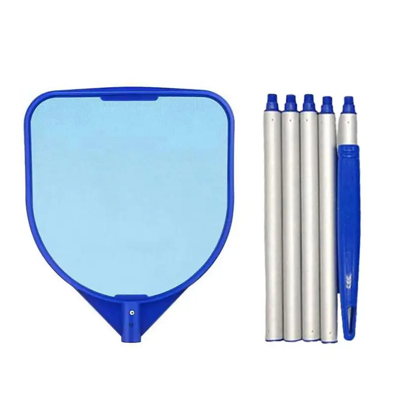 Swimming Pool Sweeping Net Telescopic Rod Pool Skimmer Cleaning Springs Filter Mesh Surface Swimming Pool Pond Clean Tools